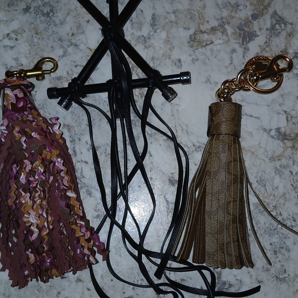 COACH 3 Miscellanoues Tassle Bag Charms.  LAST OF THE ESTATE